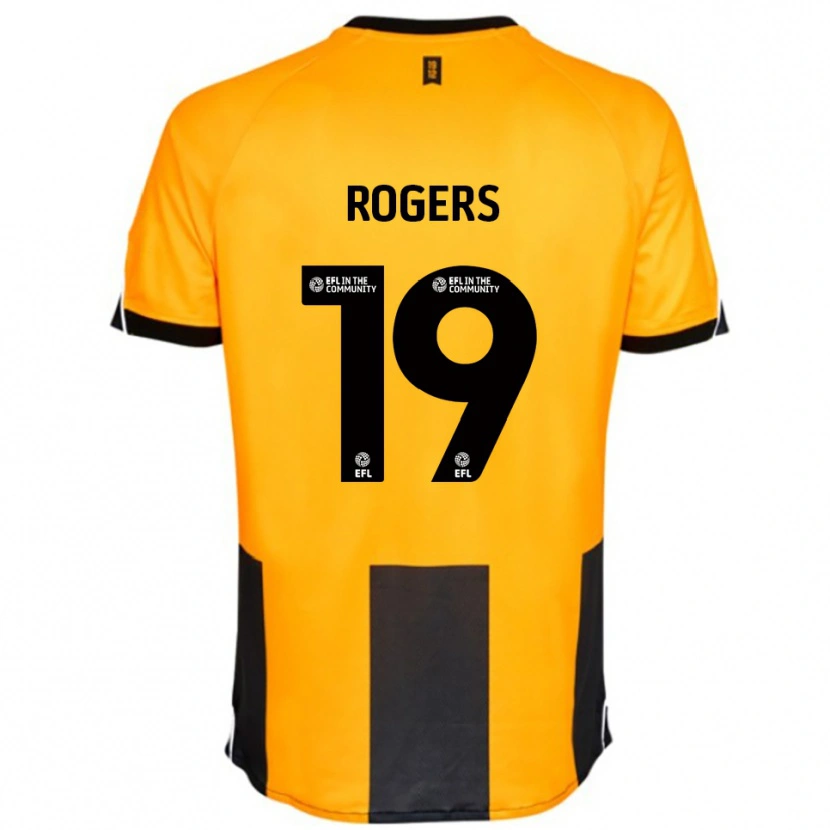 Danxen Kinderen Beatrice Rogers #19 Oranje Zwart Thuisshirt Thuistenue 2025/26 T-Shirt België