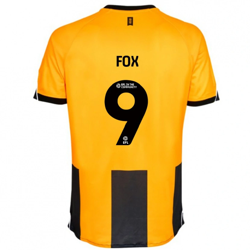 Danxen Kinderen Ruth Fox #9 Oranje Zwart Thuisshirt Thuistenue 2025/26 T-Shirt België