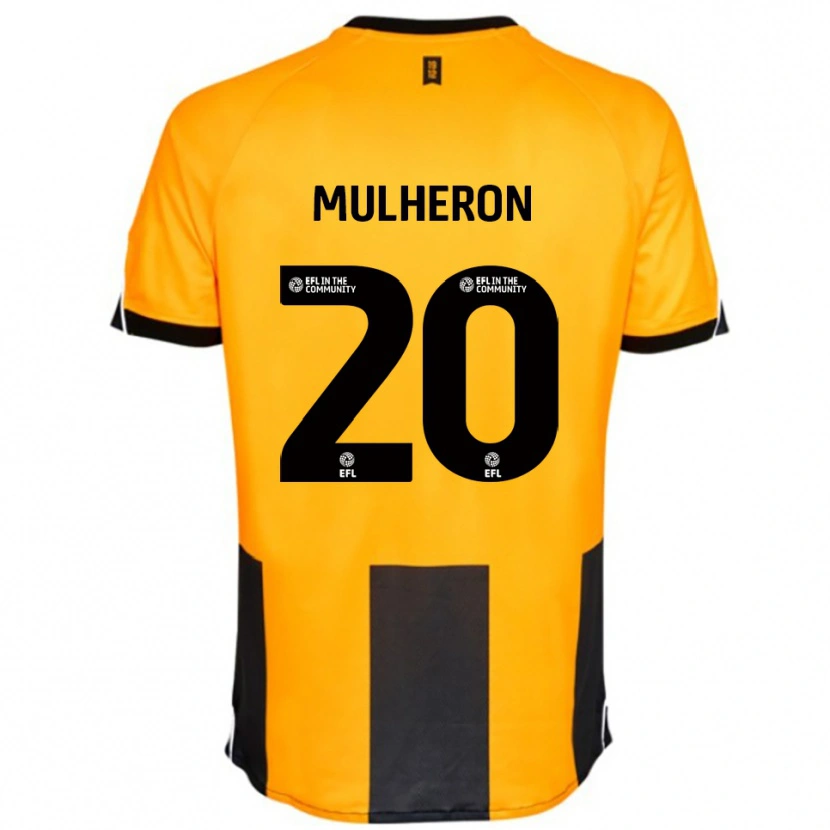 Danxen Kinderen Bronwyn Mulheron #20 Oranje Zwart Thuisshirt Thuistenue 2025/26 T-Shirt België