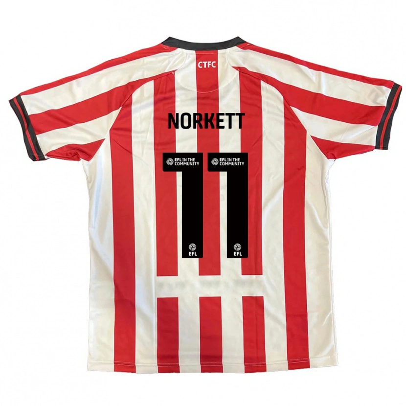 Danxen Kinderen Manni Norkett #11 Rood Wit Zwart Thuisshirt Thuistenue 2025/26 T-Shirt België