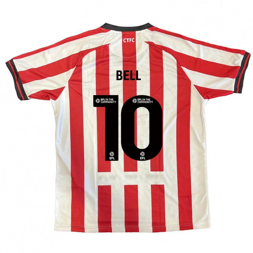 Danxen Kinderen Libby Bell #10 Rood Wit Zwart Thuisshirt Thuistenue 2025/26 T-Shirt België