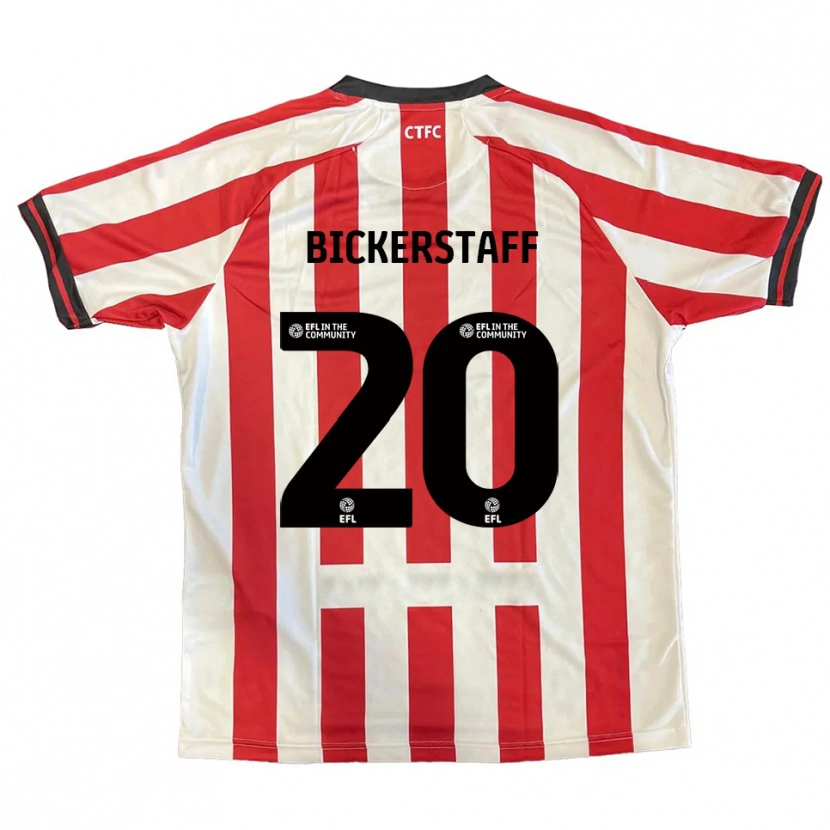 Danxen Kinderen Jake Bickerstaff #20 Rood Wit Zwart Thuisshirt Thuistenue 2025/26 T-Shirt België