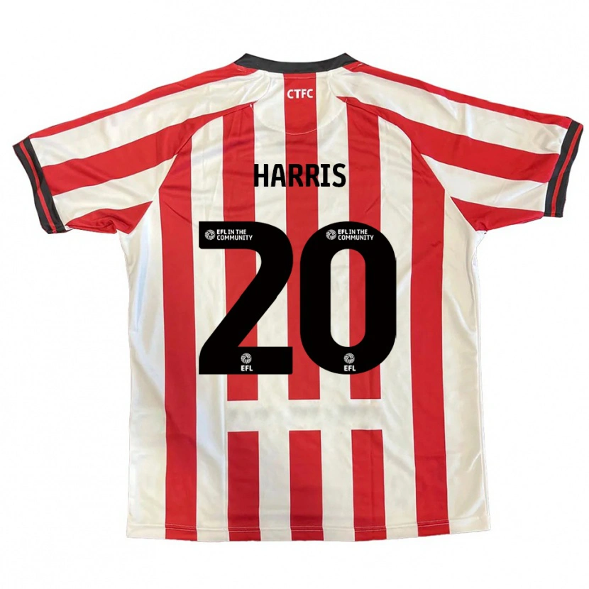 Danxen Kinderen Max Harris #20 Rood Wit Zwart Thuisshirt Thuistenue 2025/26 T-Shirt België