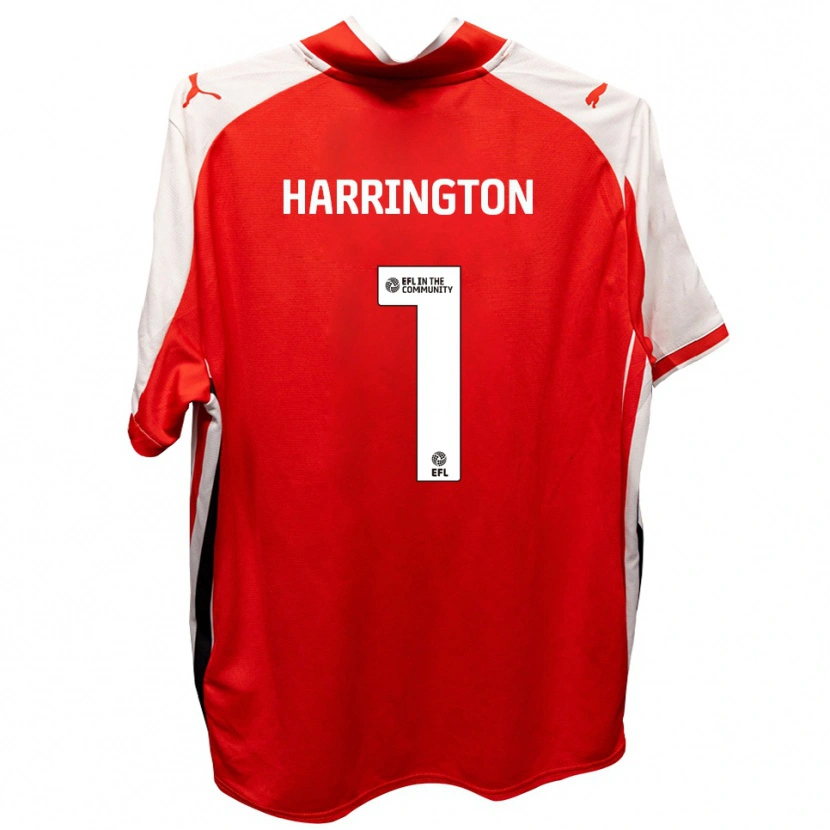Danxen Kinderen David Harrington #1 Rood Wit Thuisshirt Thuistenue 2025/26 T-Shirt België