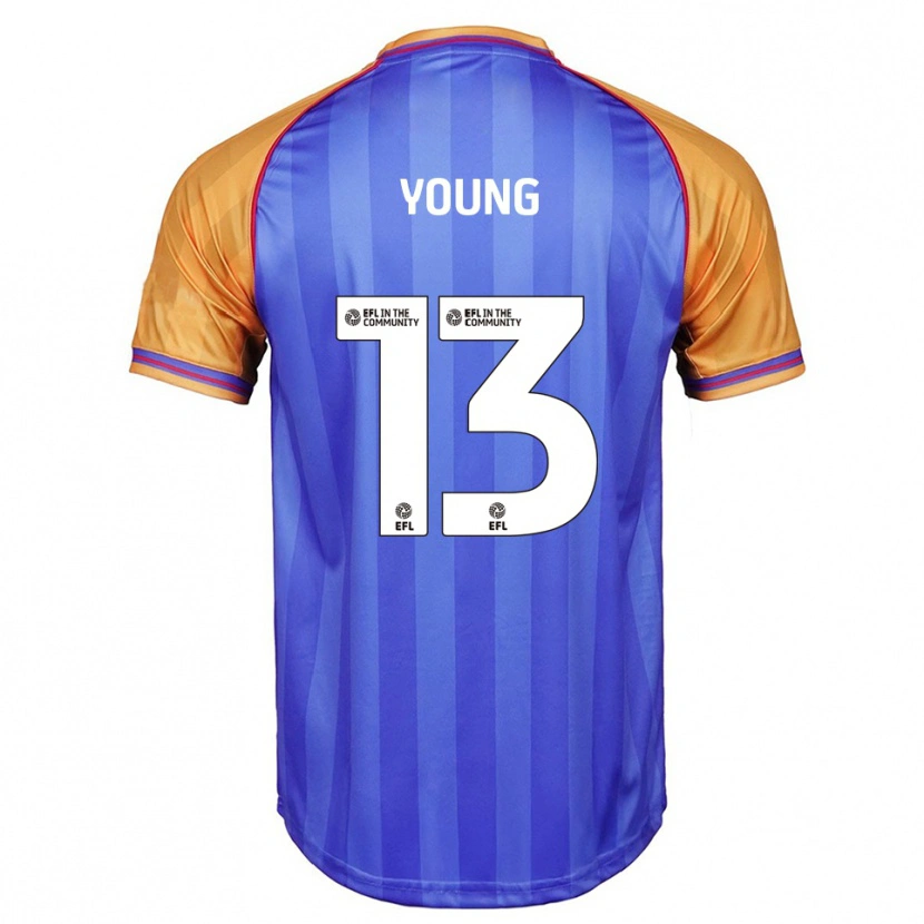 Danxen Kinderen Joe Young #13 Blauw Oranje Thuisshirt Thuistenue 2025/26 T-Shirt België