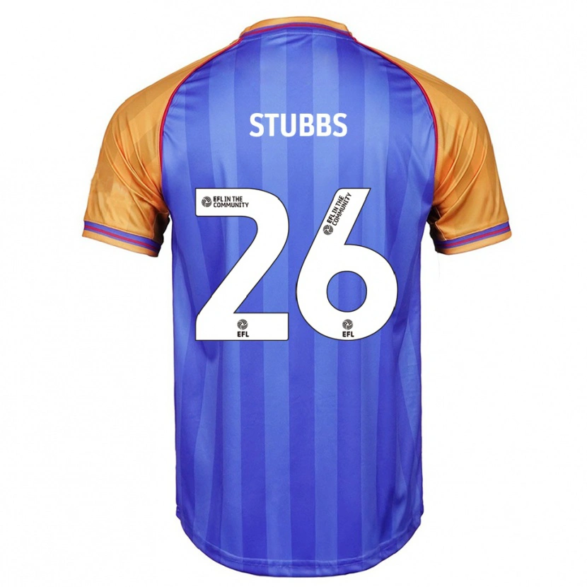 Danxen Kinderen Sam Stubbs #26 Blauw Oranje Thuisshirt Thuistenue 2025/26 T-Shirt België