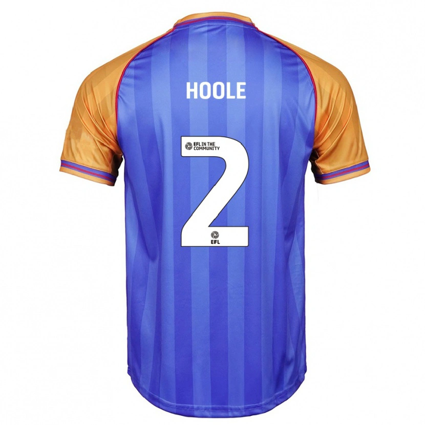 Danxen Kinderen Luca Hoole #2 Blauw Oranje Thuisshirt Thuistenue 2025/26 T-Shirt België