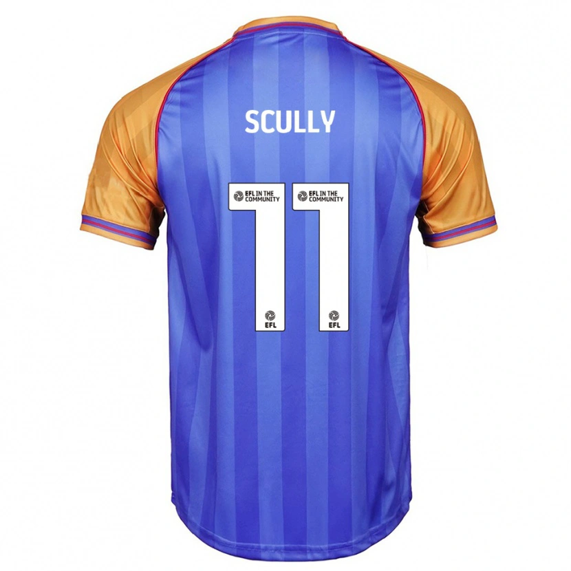 Danxen Kinderen Anthony Scully #11 Blauw Oranje Thuisshirt Thuistenue 2025/26 T-Shirt België