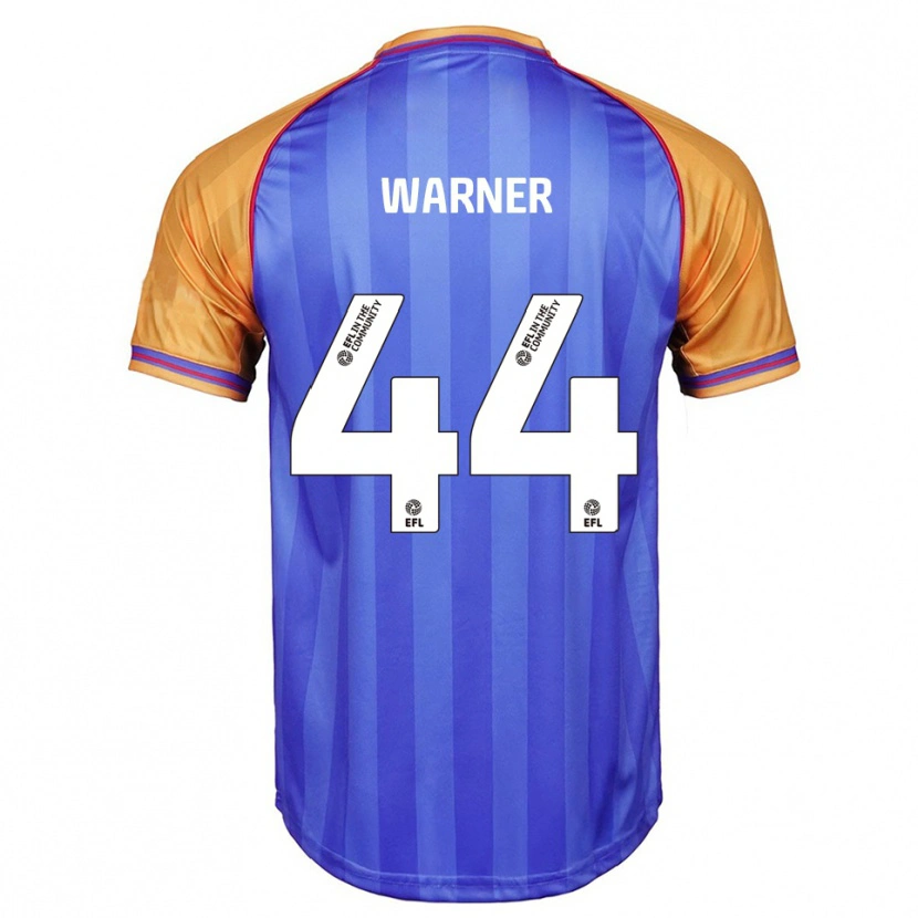Danxen Kinderen James Warner #44 Blauw Oranje Thuisshirt Thuistenue 2025/26 T-Shirt België
