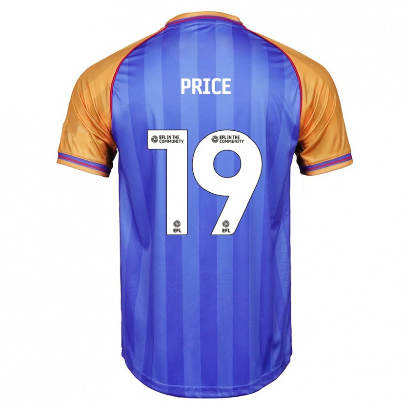 Danxen Kinderen Jack Price #19 Blauw Oranje Thuisshirt Thuistenue 2025/26 T-Shirt België