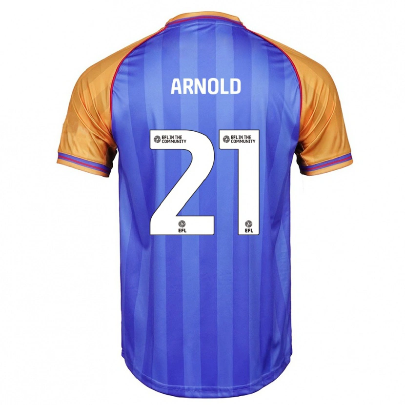 Danxen Kinderen Hetty Arnold #21 Blauw Oranje Thuisshirt Thuistenue 2025/26 T-Shirt België
