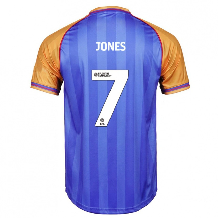 Danxen Kinderen Maddie Jones #7 Blauw Oranje Thuisshirt Thuistenue 2025/26 T-Shirt België