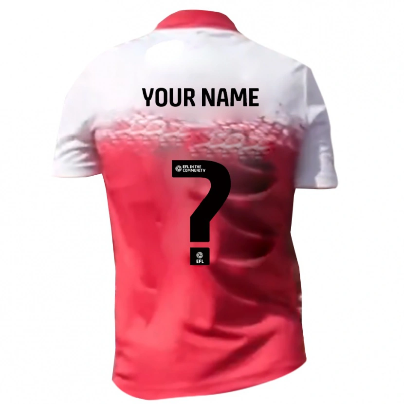Danxen Kinderen Uw Naam #0 Rood Wit Thuisshirt Thuistenue 2025/26 T-Shirt België
