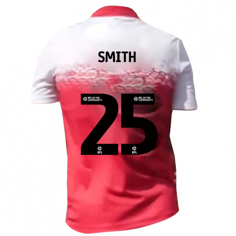 Danxen Kinderen Josh Smith #25 Rood Wit Thuisshirt Thuistenue 2025/26 T-Shirt België