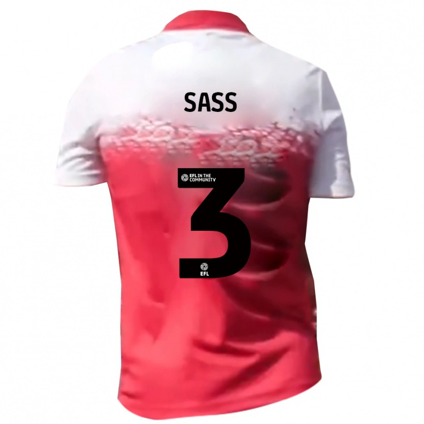 Danxen Kinderen Freddie Sass #3 Rood Wit Thuisshirt Thuistenue 2025/26 T-Shirt België