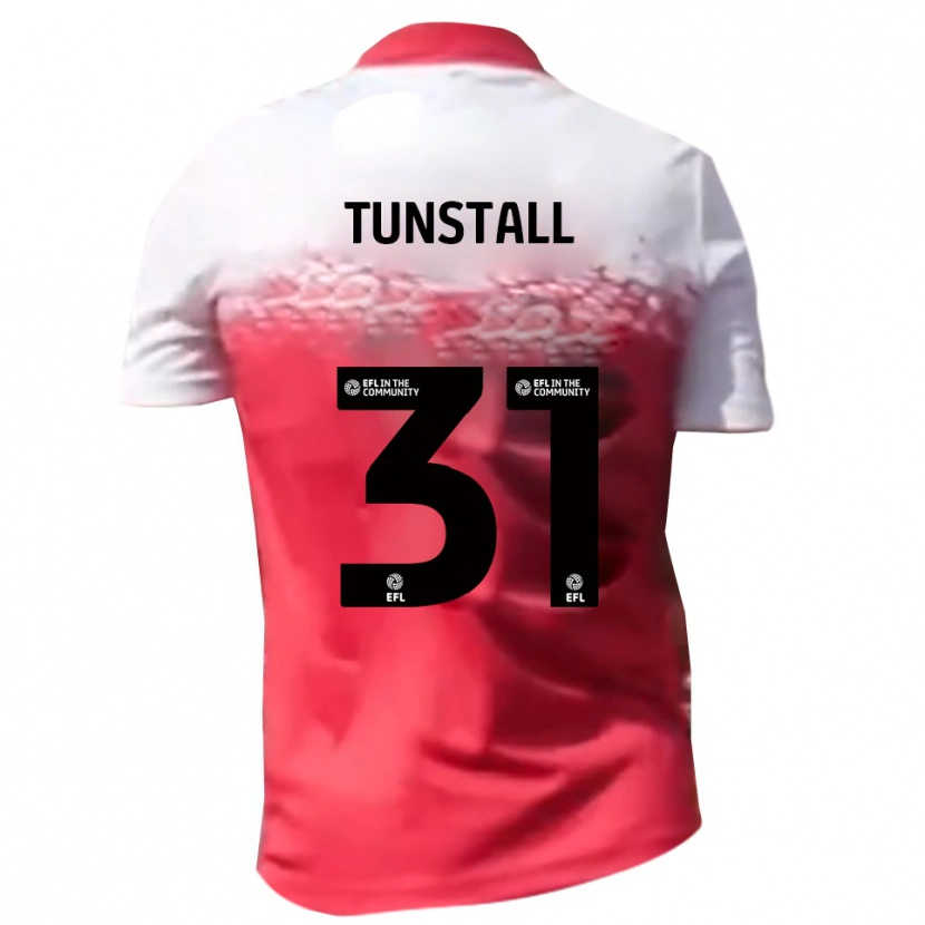Danxen Kinderen Finlay Tunstall #31 Rood Wit Thuisshirt Thuistenue 2025/26 T-Shirt België