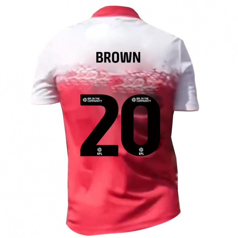Danxen Kinderen Charlie Brown #20 Rood Wit Thuisshirt Thuistenue 2025/26 T-Shirt België
