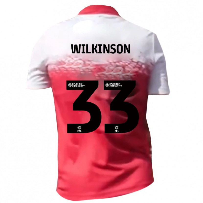 Danxen Kinderen Finlay Wilkinson #33 Rood Wit Thuisshirt Thuistenue 2025/26 T-Shirt België