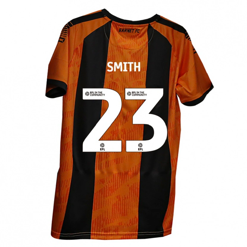 Danxen Kinderen Kane Smith #23 Oranje Zwart Thuisshirt Thuistenue 2025/26 T-Shirt België