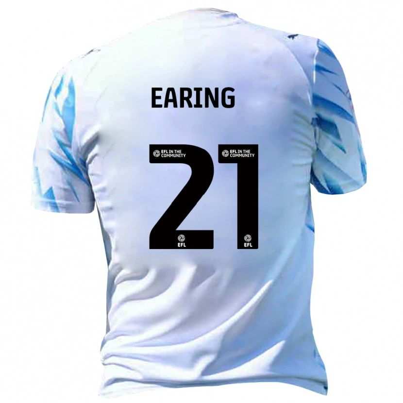 Danxen Kinderen Jack Earing #21 Wit Hemelsblauw Thuisshirt Thuistenue 2025/26 T-Shirt België
