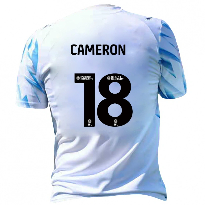 Danxen Kinderen Innes Cameron #18 Wit Hemelsblauw Thuisshirt Thuistenue 2025/26 T-Shirt België