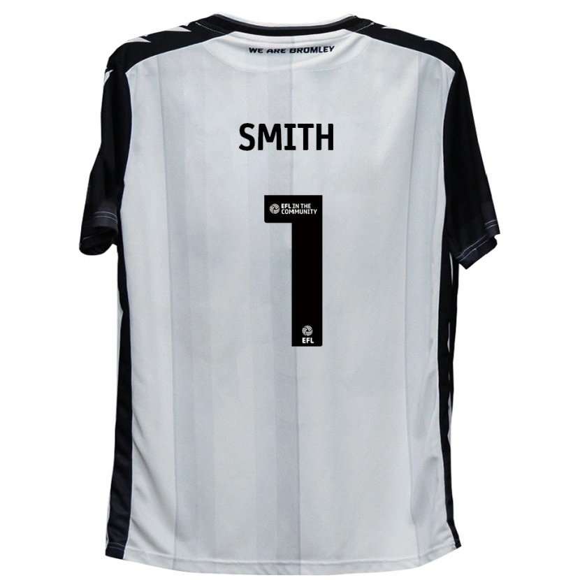 Danxen Kinderen Grant Smith #1 Wit Zwart Thuisshirt Thuistenue 2025/26 T-Shirt België