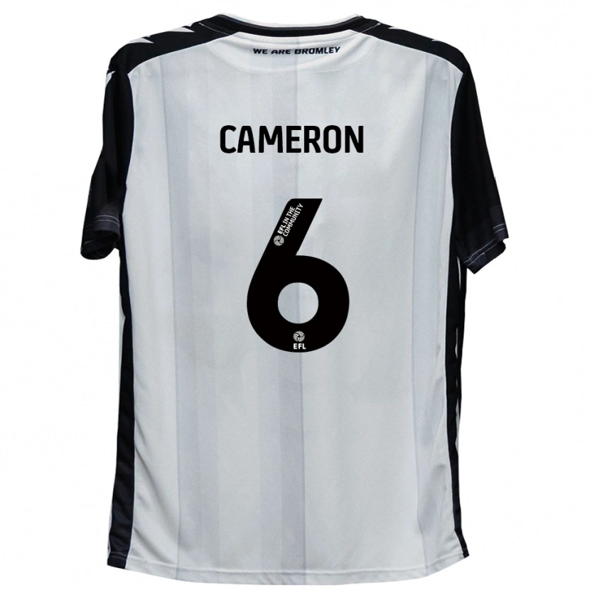 Danxen Kinderen Kyle Cameron #6 Wit Zwart Thuisshirt Thuistenue 2025/26 T-Shirt België
