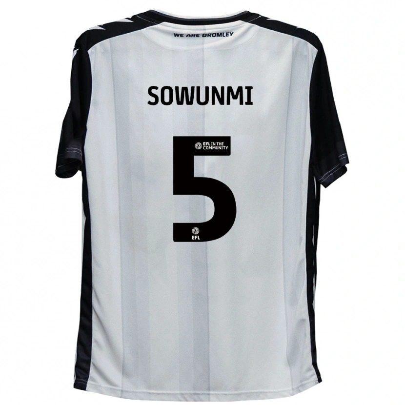 Danxen Kinderen Omar Sowunmi #5 Wit Zwart Thuisshirt Thuistenue 2025/26 T-Shirt België