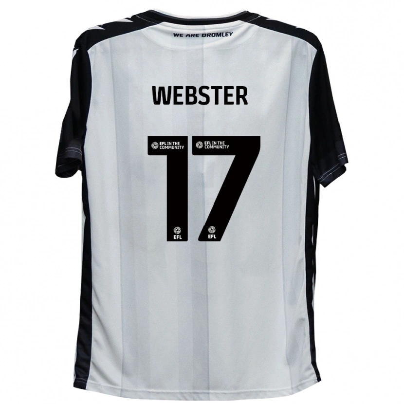 Danxen Kinderen Byron Webster #17 Wit Zwart Thuisshirt Thuistenue 2025/26 T-Shirt België