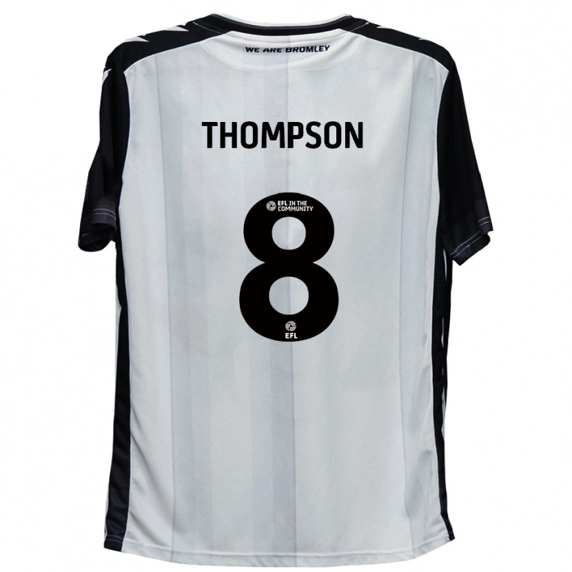Danxen Kinderen Ben Thompson #8 Wit Zwart Thuisshirt Thuistenue 2025/26 T-Shirt België