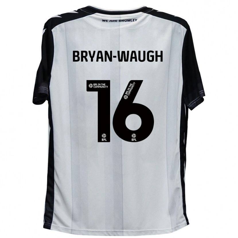 Danxen Kinderen Brandon Bryan-Waugh #16 Wit Zwart Thuisshirt Thuistenue 2025/26 T-Shirt België