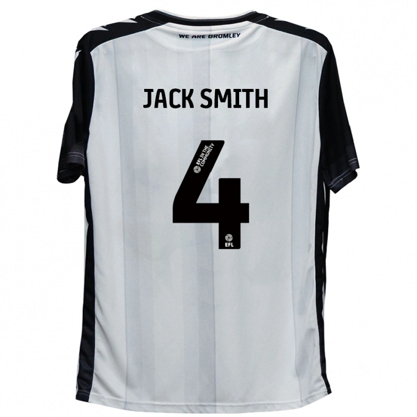 Danxen Kinderen Jack Smith #4 Wit Zwart Thuisshirt Thuistenue 2025/26 T-Shirt België