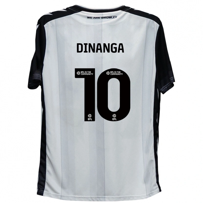 Danxen Kinderen Marcus Dinanga #10 Wit Zwart Thuisshirt Thuistenue 2025/26 T-Shirt België