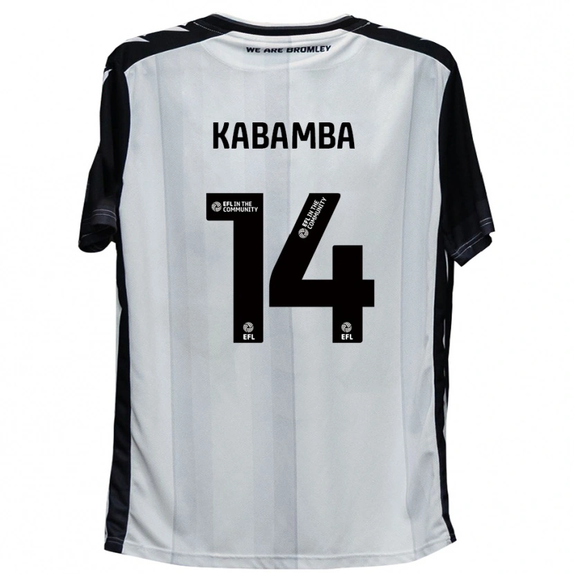 Danxen Kinderen Nicke Kabamba #14 Wit Zwart Thuisshirt Thuistenue 2025/26 T-Shirt België