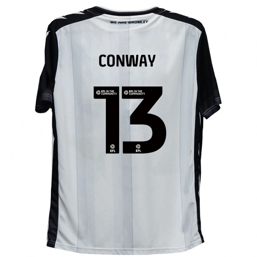 Danxen Kinderen Monty Conway #13 Wit Zwart Thuisshirt Thuistenue 2025/26 T-Shirt België