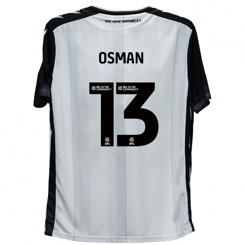 Danxen Kinderen Cemal Osman #13 Wit Zwart Thuisshirt Thuistenue 2025/26 T-Shirt België