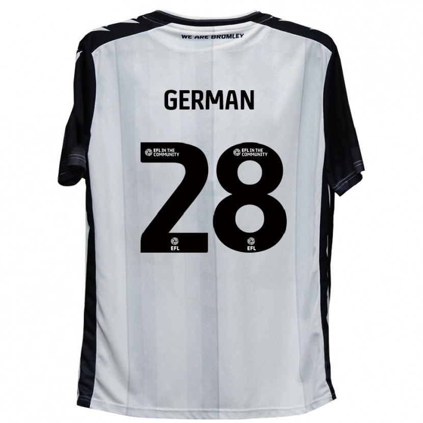 Danxen Kinderen Sam German #28 Wit Zwart Thuisshirt Thuistenue 2025/26 T-Shirt België