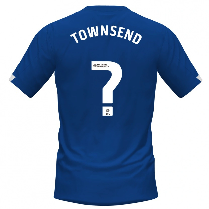 Danxen Kinderen Kadi Townsend #0 Blauw Wit Thuisshirt Thuistenue 2025/26 T-Shirt België