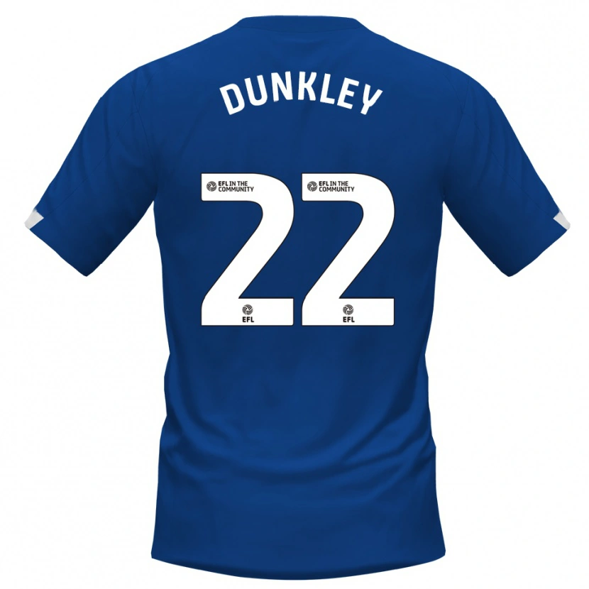Danxen Kinderen Chey Dunkley #22 Blauw Wit Thuisshirt Thuistenue 2025/26 T-Shirt België