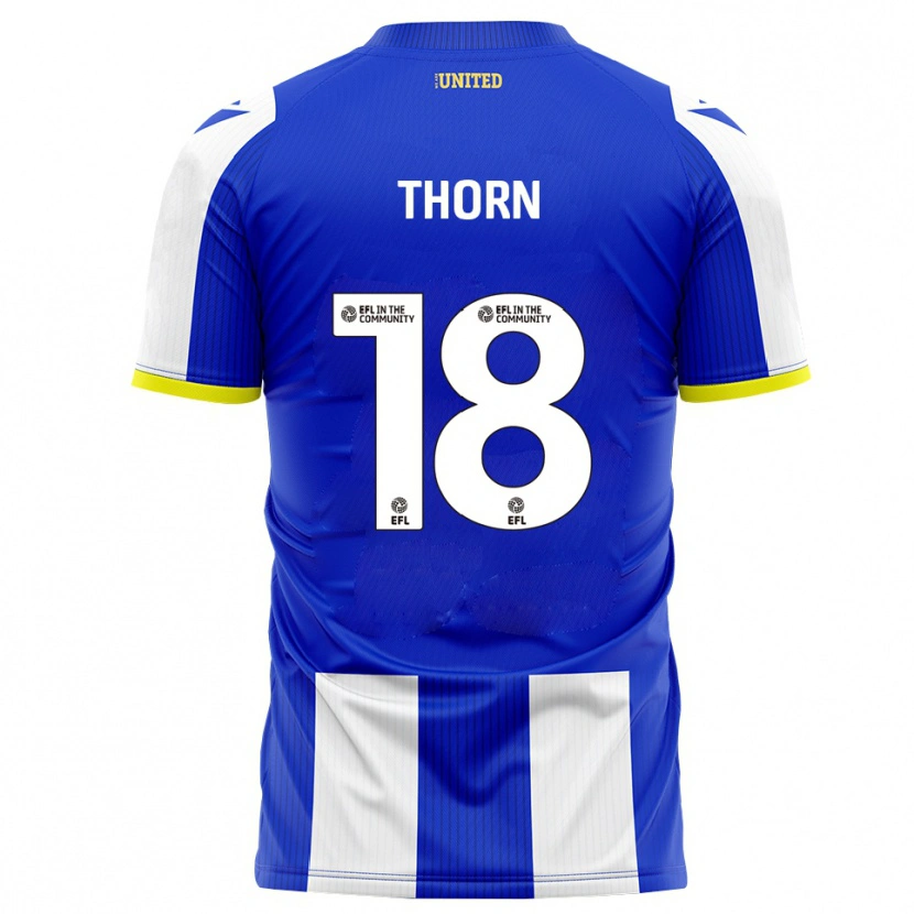 Danxen Kinderen Oscar Thorn #18 Blauw Wit Thuisshirt Thuistenue 2025/26 T-Shirt België