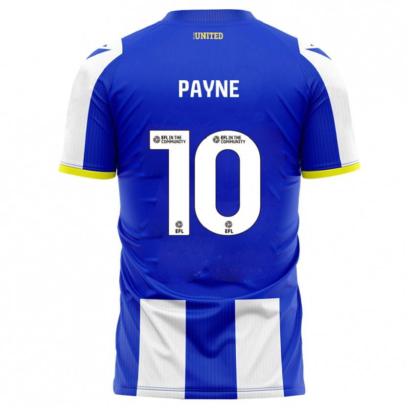 Danxen Kinderen Jack Payne #10 Blauw Wit Thuisshirt Thuistenue 2025/26 T-Shirt België
