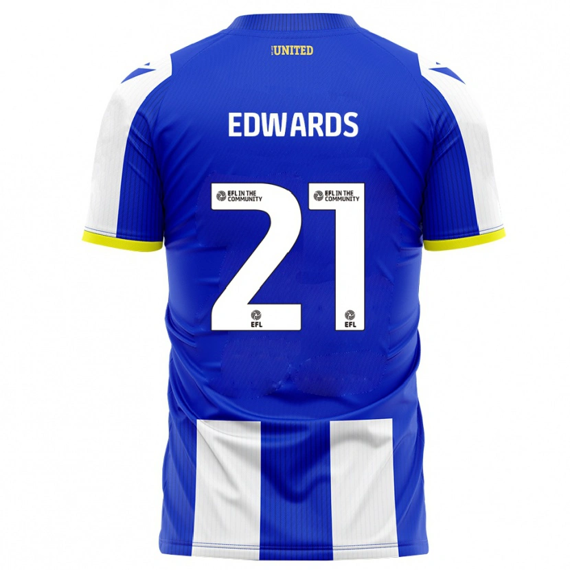 Danxen Kinderen Owura Edwards #21 Blauw Wit Thuisshirt Thuistenue 2025/26 T-Shirt België