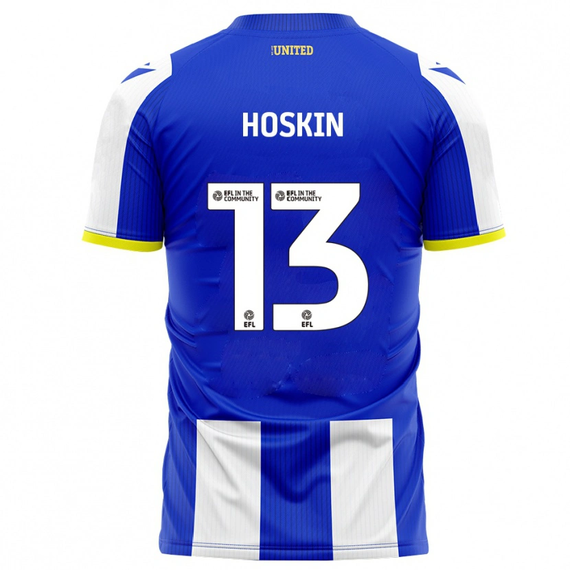 Danxen Kinderen Owen Hoskin #13 Blauw Wit Thuisshirt Thuistenue 2025/26 T-Shirt België