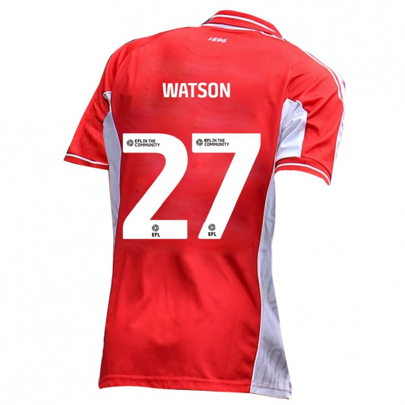 Danxen Kinderen Louie Watson #27 Rood Wit Thuisshirt Thuistenue 2025/26 T-Shirt België