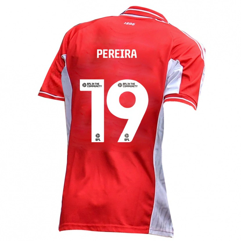 Danxen Kinderen Dion Pereira #19 Rood Wit Thuisshirt Thuistenue 2025/26 T-Shirt België