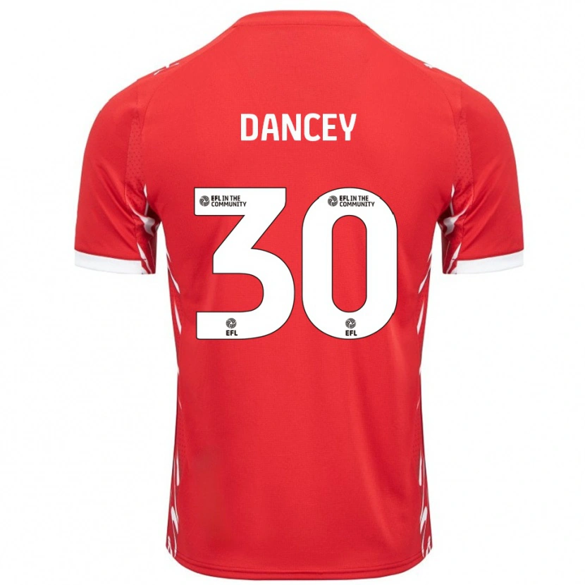 Danxen Kinderen Stan Dancey #30 Rood Wit Thuisshirt Thuistenue 2025/26 T-Shirt België