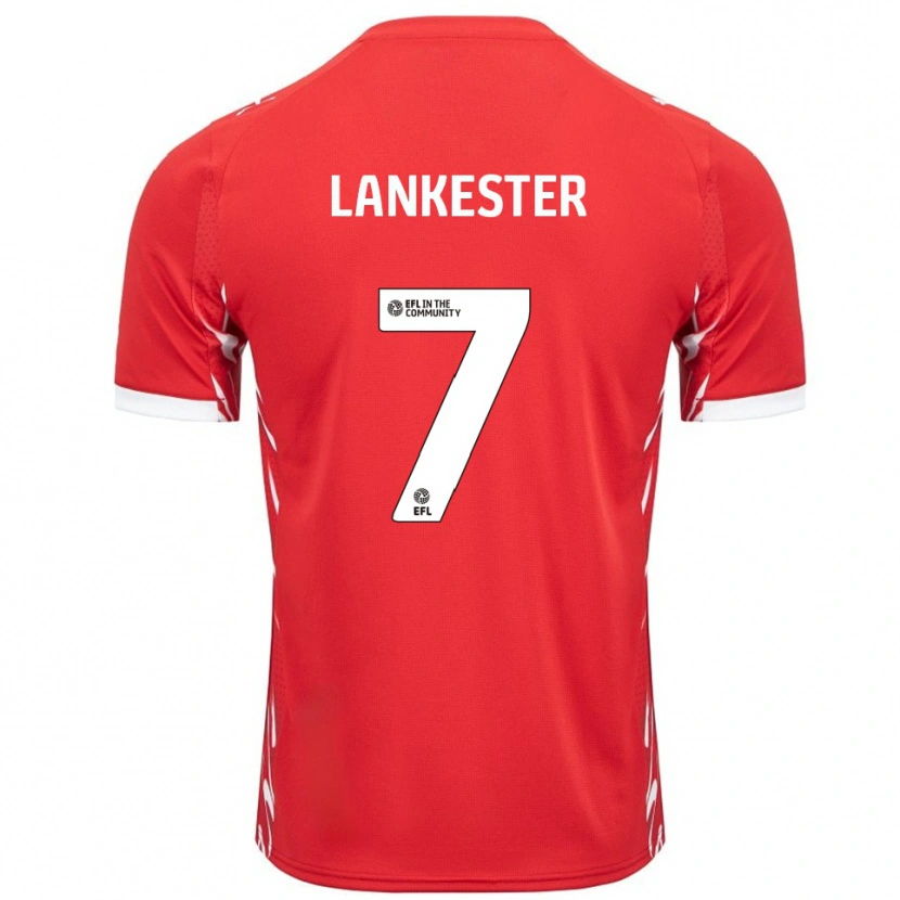 Danxen Kinderen Jack Lankester #7 Rood Wit Thuisshirt Thuistenue 2025/26 T-Shirt België