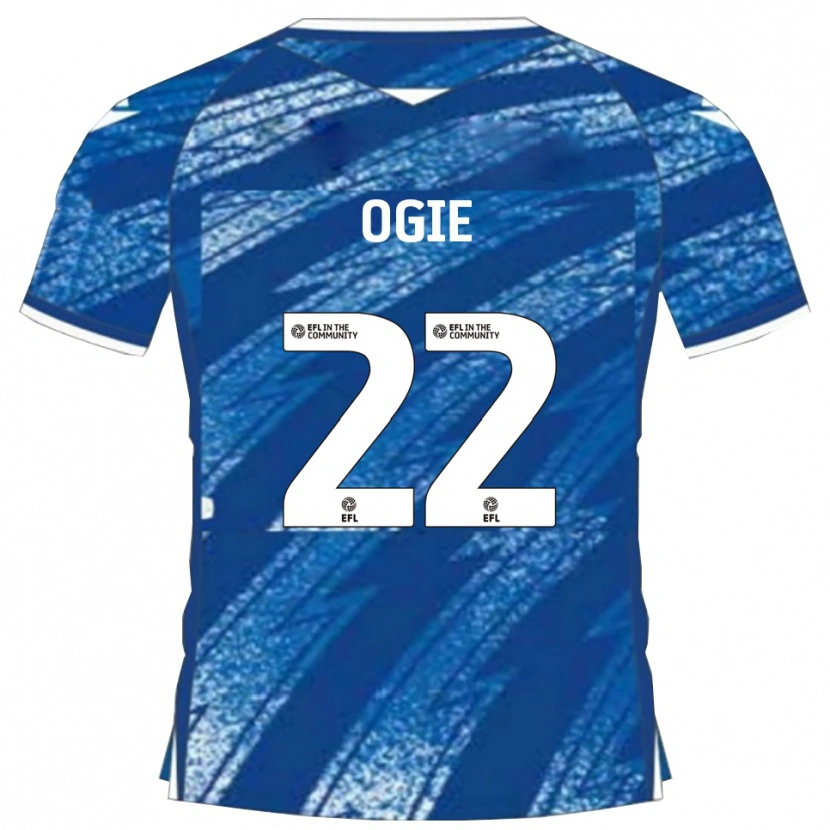 Danxen Kinderen Shadrach Ogie #22 Blauw Wit Thuisshirt Thuistenue 2025/26 T-Shirt België