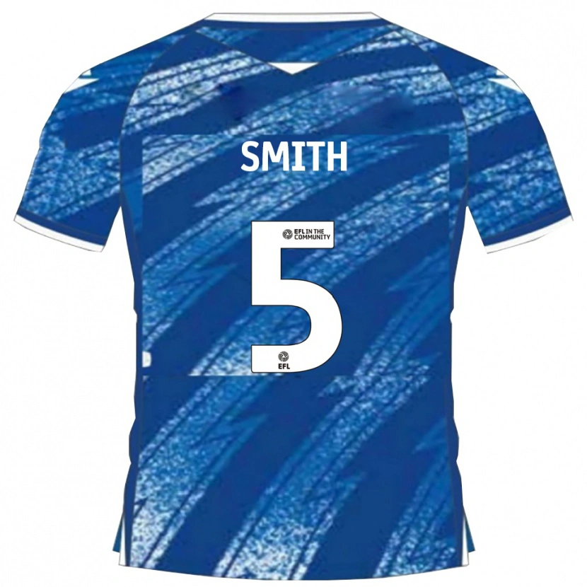 Danxen Kinderen Andy Smith #5 Blauw Wit Thuisshirt Thuistenue 2025/26 T-Shirt België