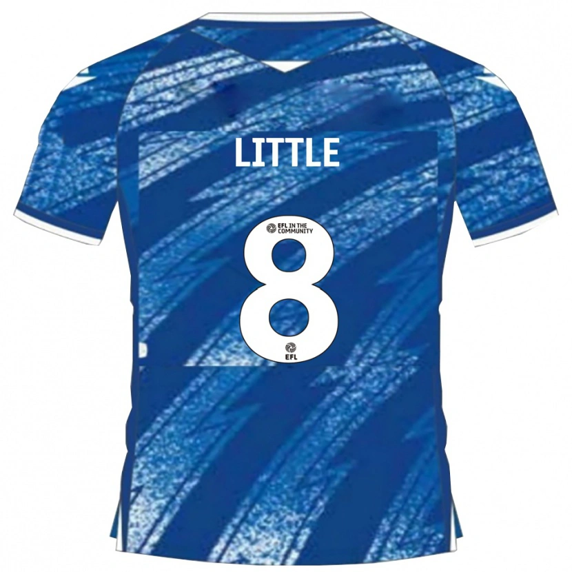 Danxen Kinderen Armani Little #8 Blauw Wit Thuisshirt Thuistenue 2025/26 T-Shirt België